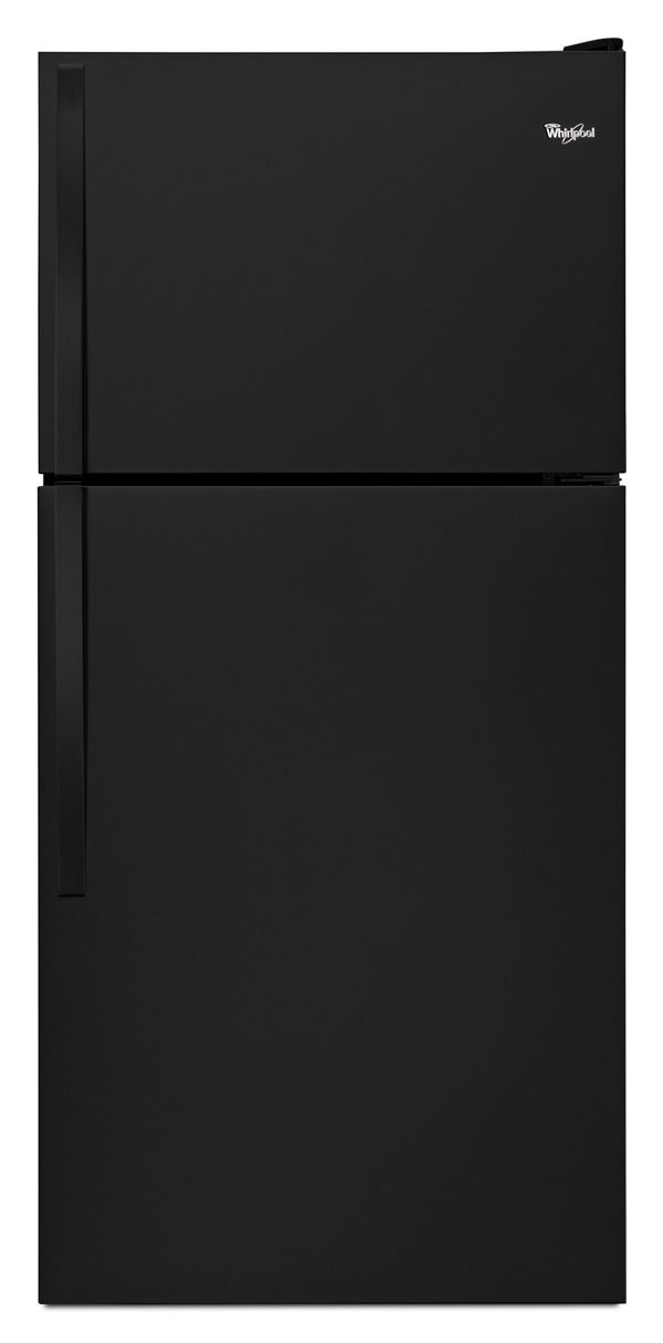 Whirlpool Wide Top-Freezer Refrigerator in Black 30" | Fridge.com