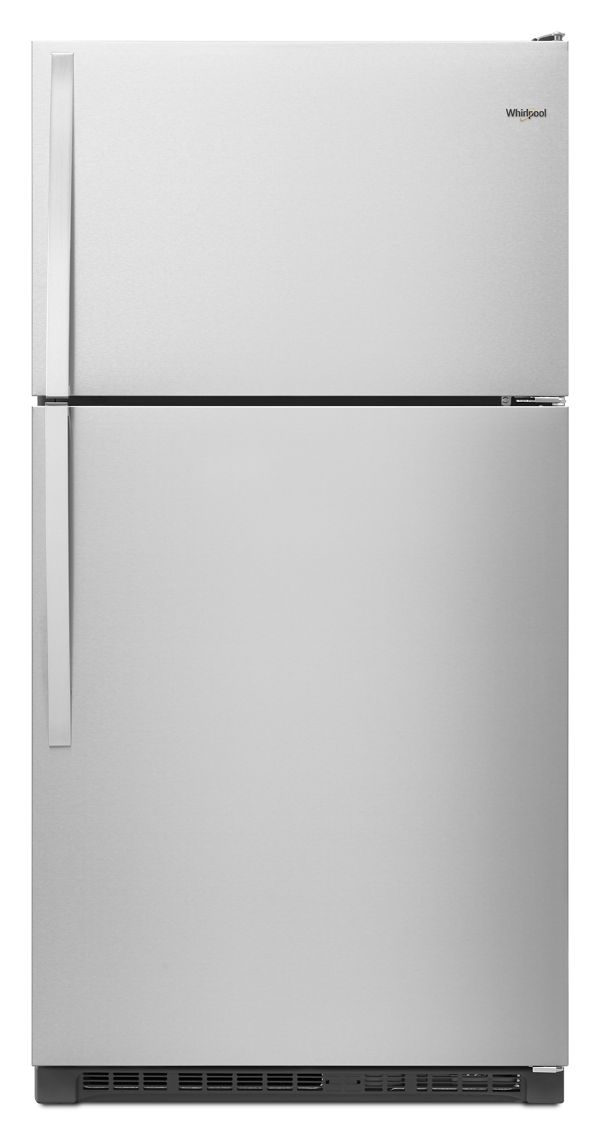 Whirlpool 33 in. Wide Top Freezer Refrigerator in Stainless Steel 20 cu. ft. | Fridge.com