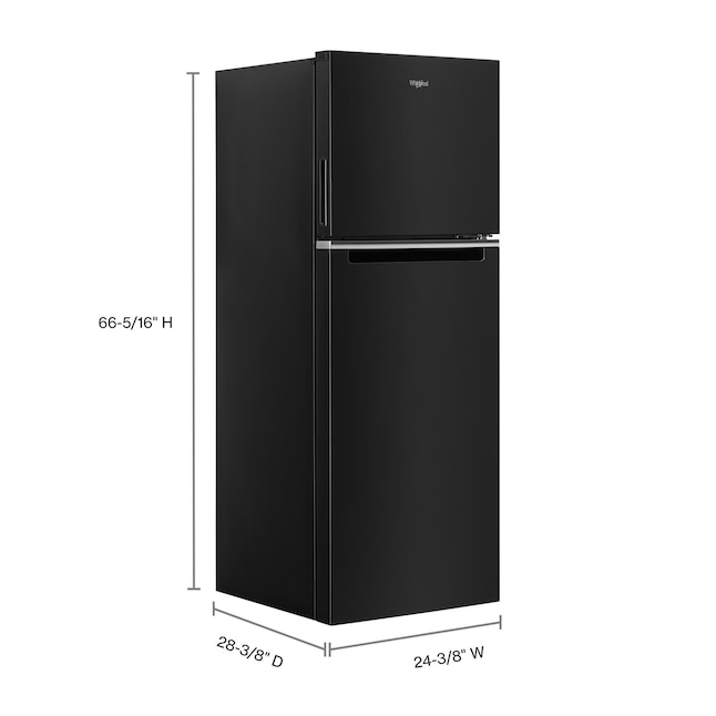 Whirlpool 24 Inch 24" Top Freezer Refrigerator WRT313CZLB - View 5 | Fridge.com
