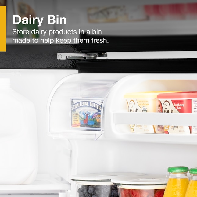 Whirlpool 28 Inch 28" Top Freezer Refrigerator WRT314TFDB - View 6 | Fridge.com