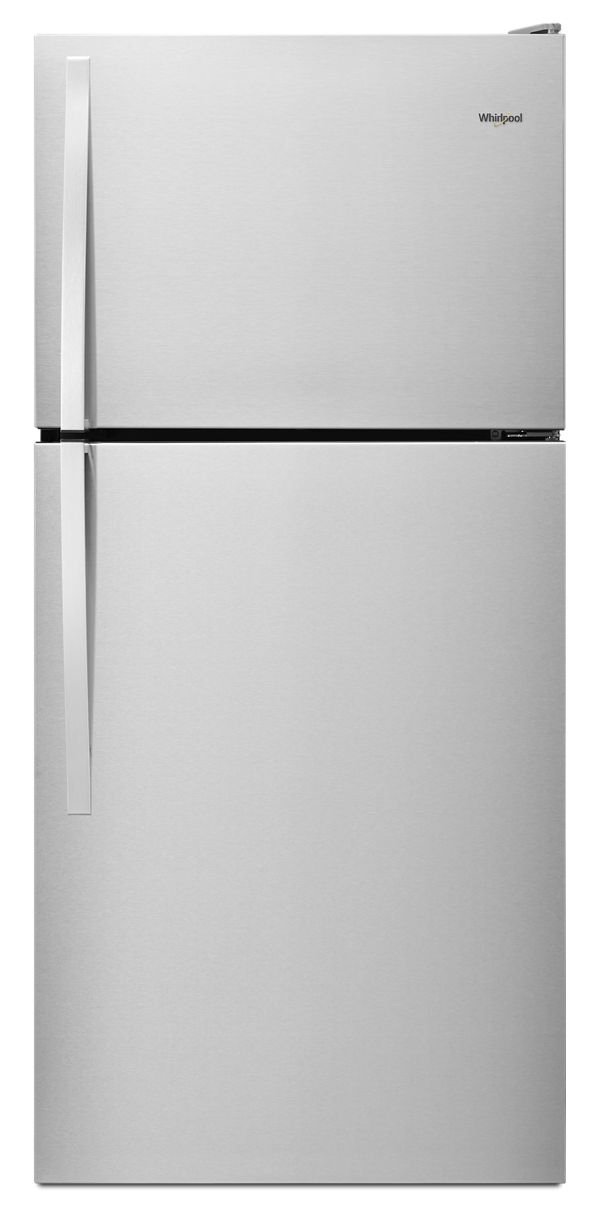Whirlpool 30 in. Wide Top Freezer Refrigerator in Stainless Steel 18 cu. ft. WRT318FZDM | Fridge.com
