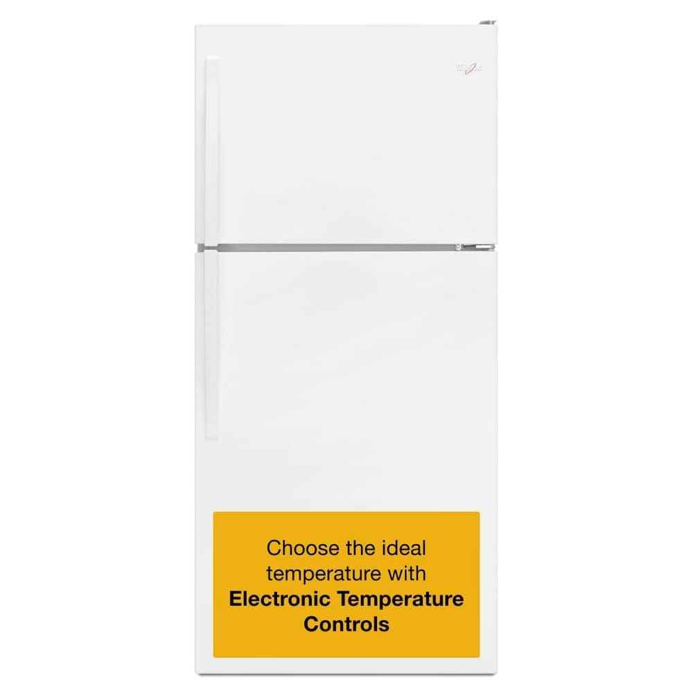 Whirlpool 30 In. Wide Top Freezer Refrigerator In White 18 Cu. Ft. - View 5 | Fridge.com