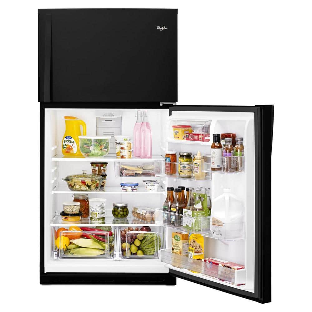 Whirlpool 33 Inch 33" Top Freezer Refrigerator WRT511SZDB - View 4 | Fridge.com