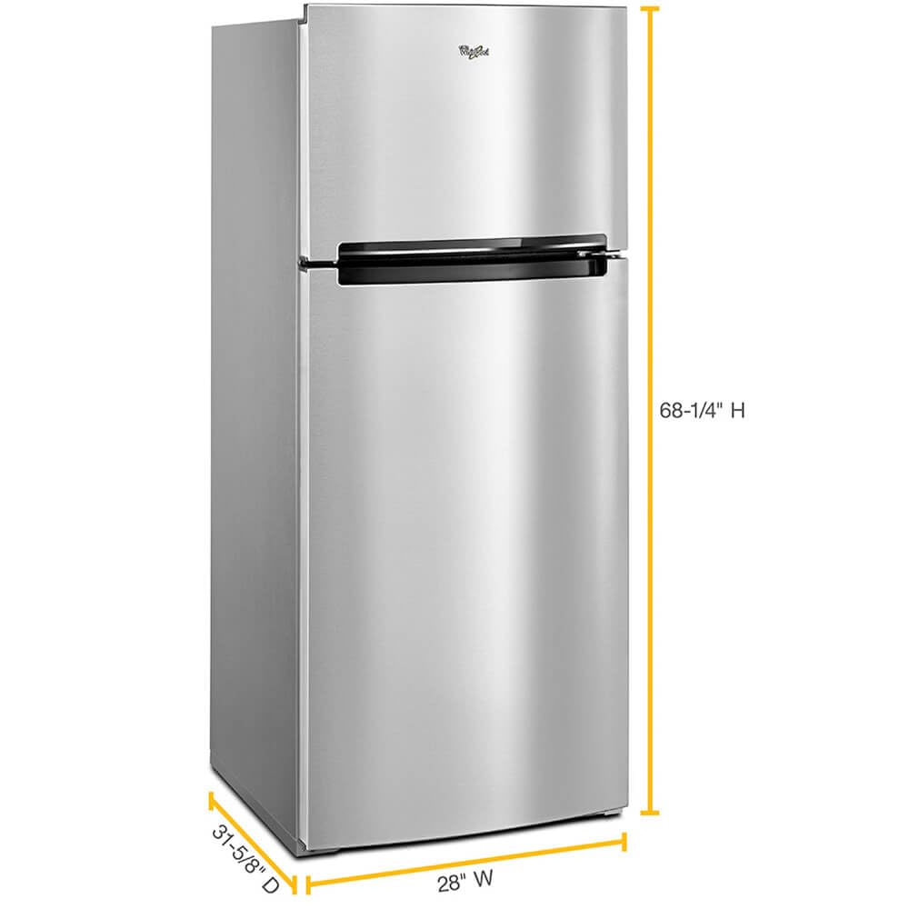 Whirlpool 28 Inch 28" Top Freezer Refrigerator WRT518SZFM | Fridge.com