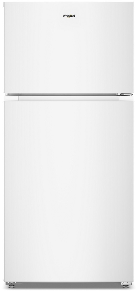 Whirlpool - 28 in. Wide 14 cu. ft. Top Freezer Refrigerator with Total Coverage Cooling - White | Fridge.com