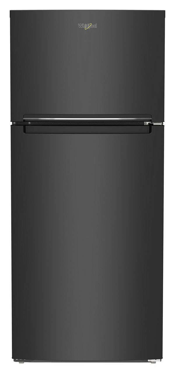 Whirlpool 28 in. Wide Top-Freezer Refrigerator in Black 16.3 Cu. Ft. | Fridge.com