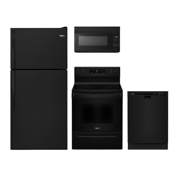 Whirlpool 30 in. Wide Top Freezer Refrigerator With Ice Maker In Black 19 cu. ft. - View 2 | Fridge.com