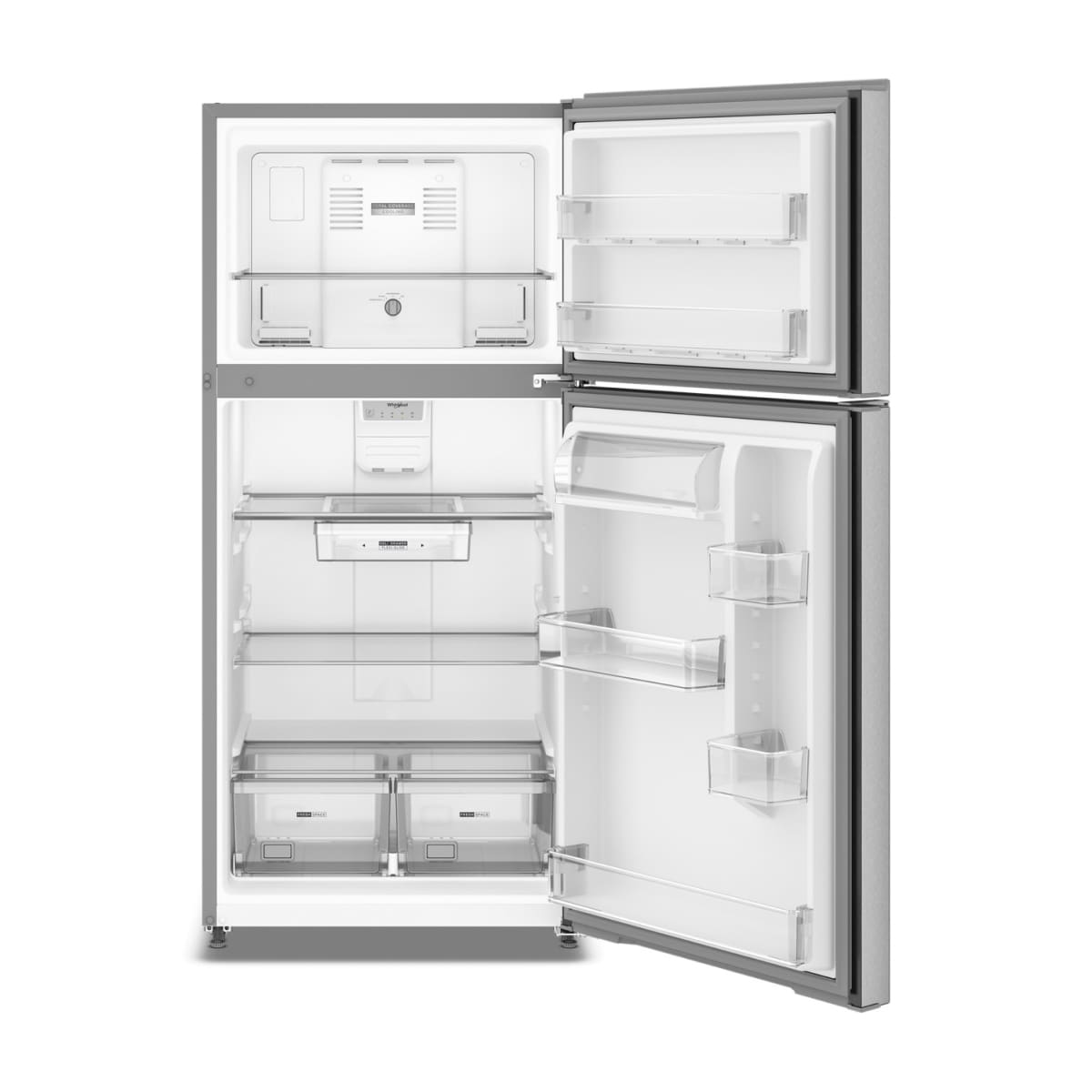 Whirlpool 30 in. Wide Top Freezer Refrigerator With Ice Maker 19 cu. ft. WRTX5419SZ - View 3 | Fridge.com