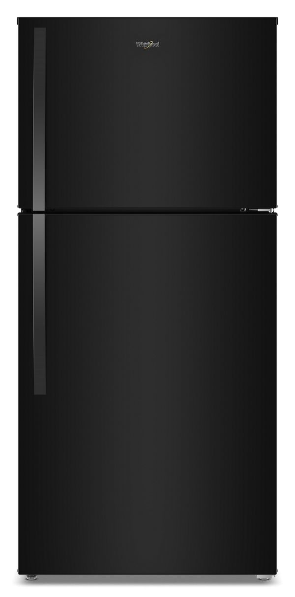 Whirlpool 29.5 in. Wide Top Freezer Refrigerator with Total Coverage Cooling in Black 19.2 Cu. Ft. WRTX7419SB | Fridge.com