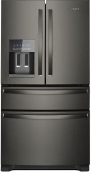 Whirlpool 36 in. Wide French Door Refrigerator In Black 25 cu. ft. - View 2 | Fridge.com