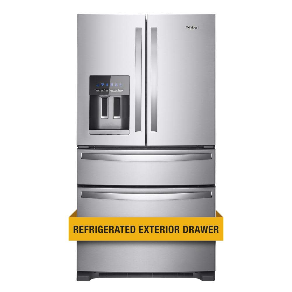 Whirlpool 36 in. Wide French Door Refrigerator In Stainless Steel 25 cu. ft. WRX735SDHZ - View 6 | Fridge.com