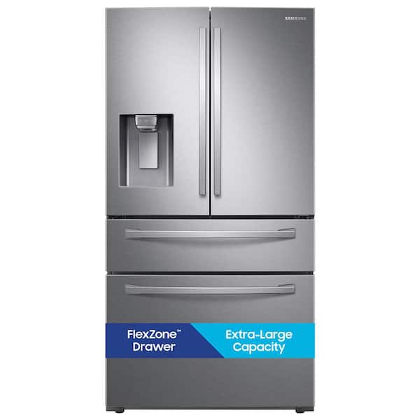 Whirlpool 36 in. Wide French Door Refrigerator In Stainless Steel 25 cu. ft. WRX735SDHZ - View 2 | Fridge.com