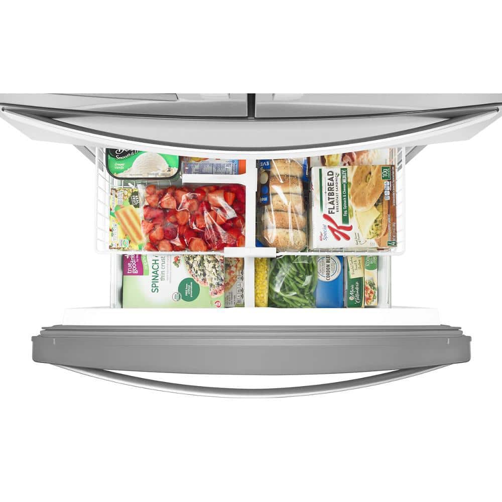 Whirlpool 36 in. Wide French Door Refrigerator In Stainless Steel 25 cu. ft. WRX735SDHZ - View 4 | Fridge.com