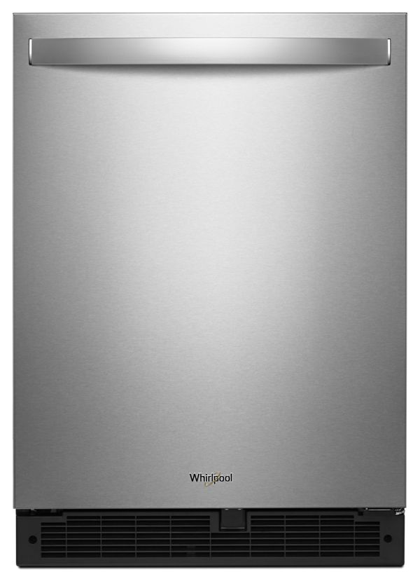 Whirlpool 24 in. Wide Undercounter Refrigerator in Stainless Steel 5.1 cu. ft. | Fridge.com