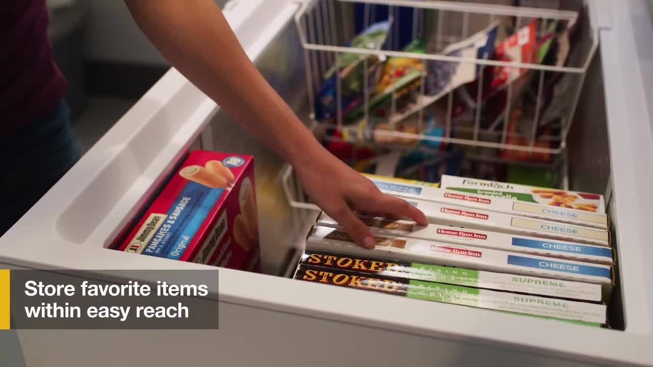 Whirlpool Convertible Freezer to Refrigerator with Baskets in White 16 Cu. Ft. WZC5116LW | Fridge.com
