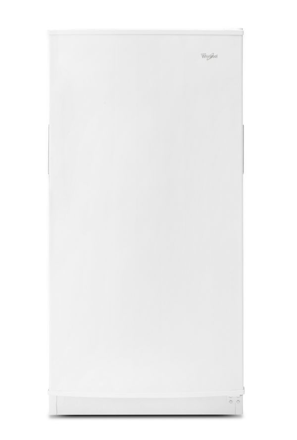 Whirlpool Upright Freezer with LED Lighting in White 16 cu. ft. WZF34X16DW | Fridge.com