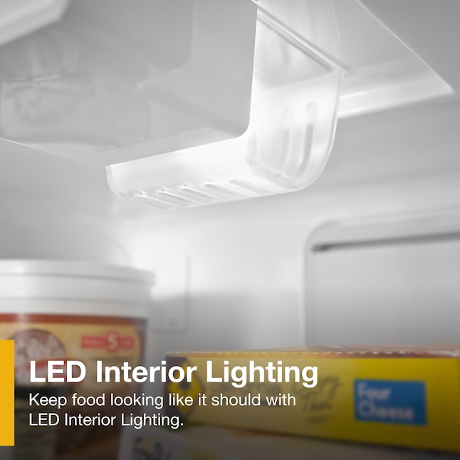 Whirlpool Upright Freezer With LED Lighting In White 16 cu. ft. WZF34X16DW - View 6 | Fridge.com