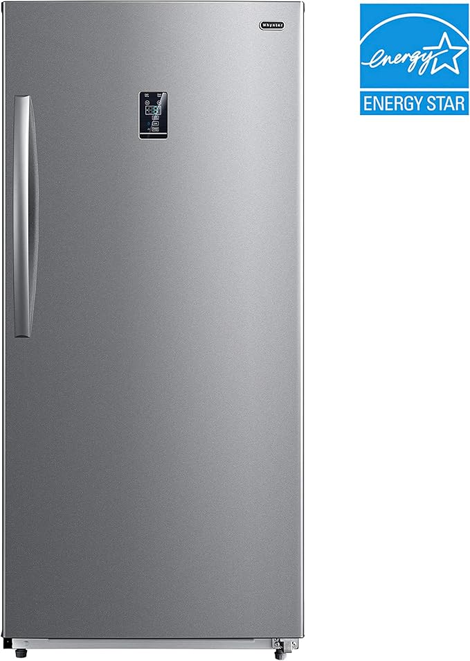 Whynter UDF-139SS/UDF-139SSa 13.8 cu.ft. Energy Star Digital Upright Convertible Deep Freezer/Refrigerator – Stainless Steel - View 2 | Fridge.com