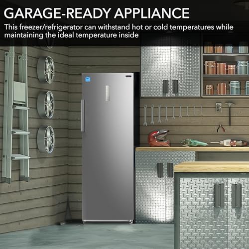 Whynter UDF-0831SS 8.3 cu.ft. Energy Star Digital Upright Deep Freezer/Refrigerator, Stainless Steel - View 5 | Fridge.com
