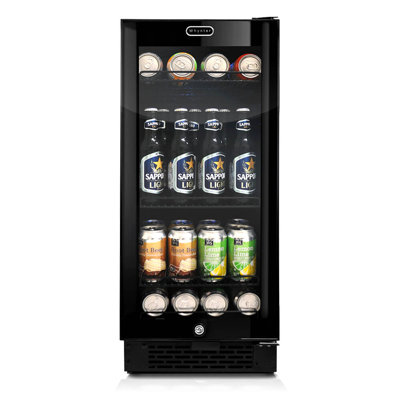 Whynter BBR-801BG Built Beverage Refrigerator and Cooler Mini Fridge with Glass Door with Lock, 3.0 Cubic Feet, Black, 100 | Fridge.com