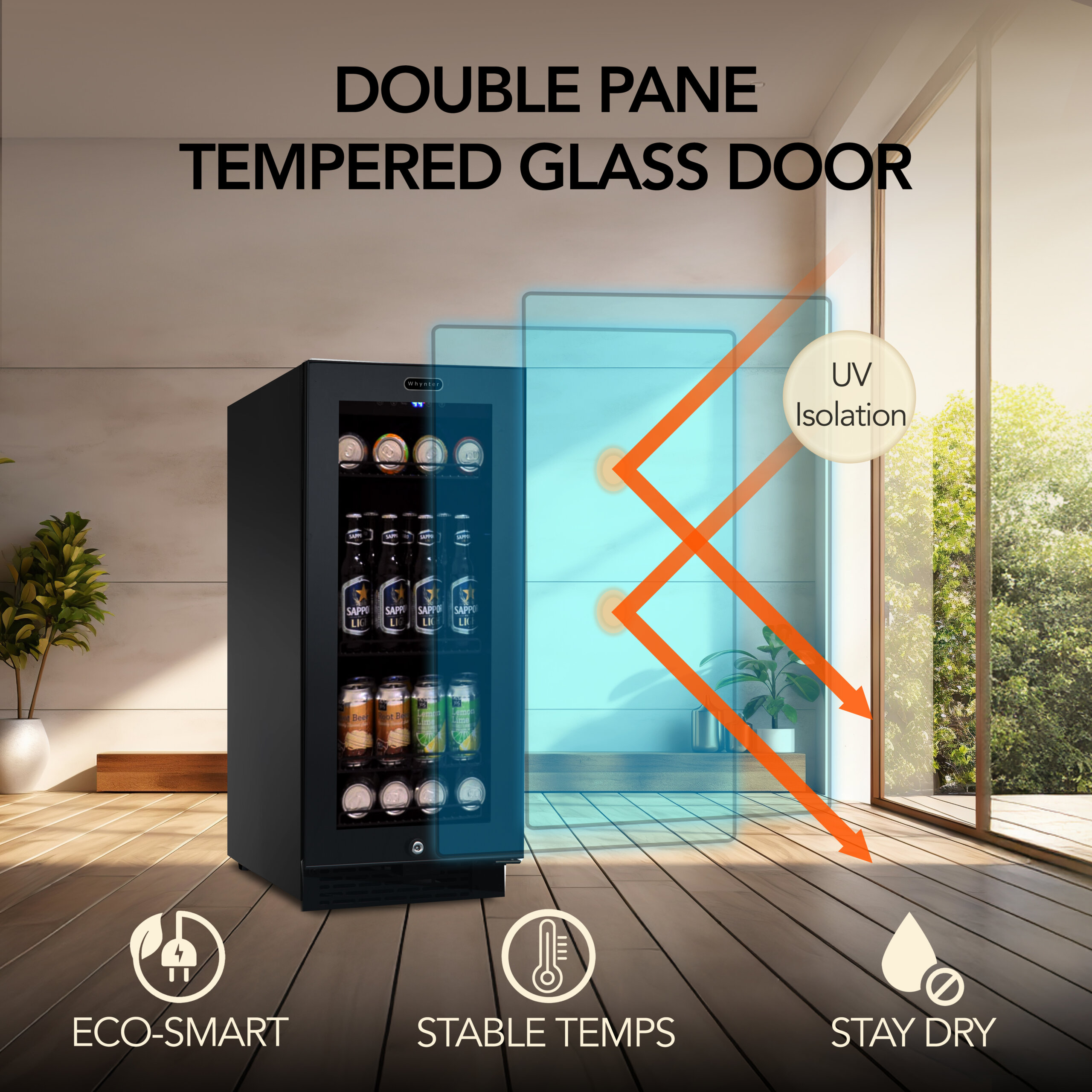 Whynter - 3.4 cu. ft. Mini Fridge - Black - View 4 | Fridge.com