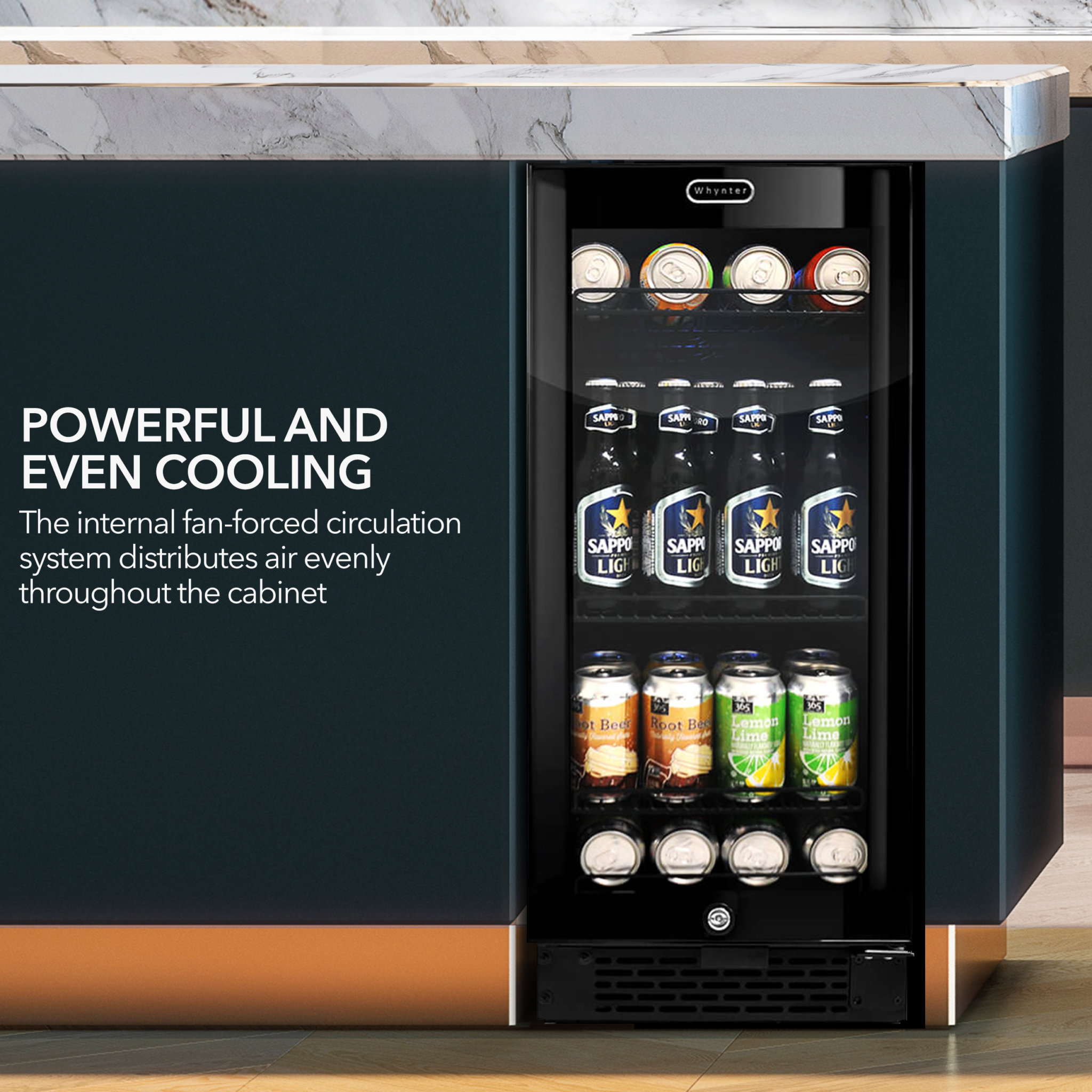 Whynter - 3.4 cu. ft. Mini Fridge - Black - View 5 | Fridge.com