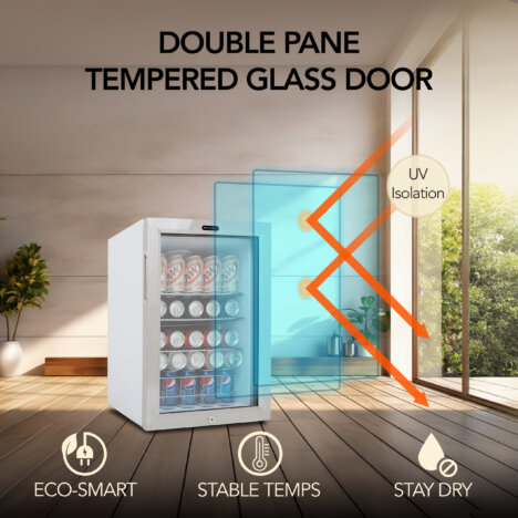 Whynter 90 Cans Beverage Refrigerator with Lock | Fridge.com
