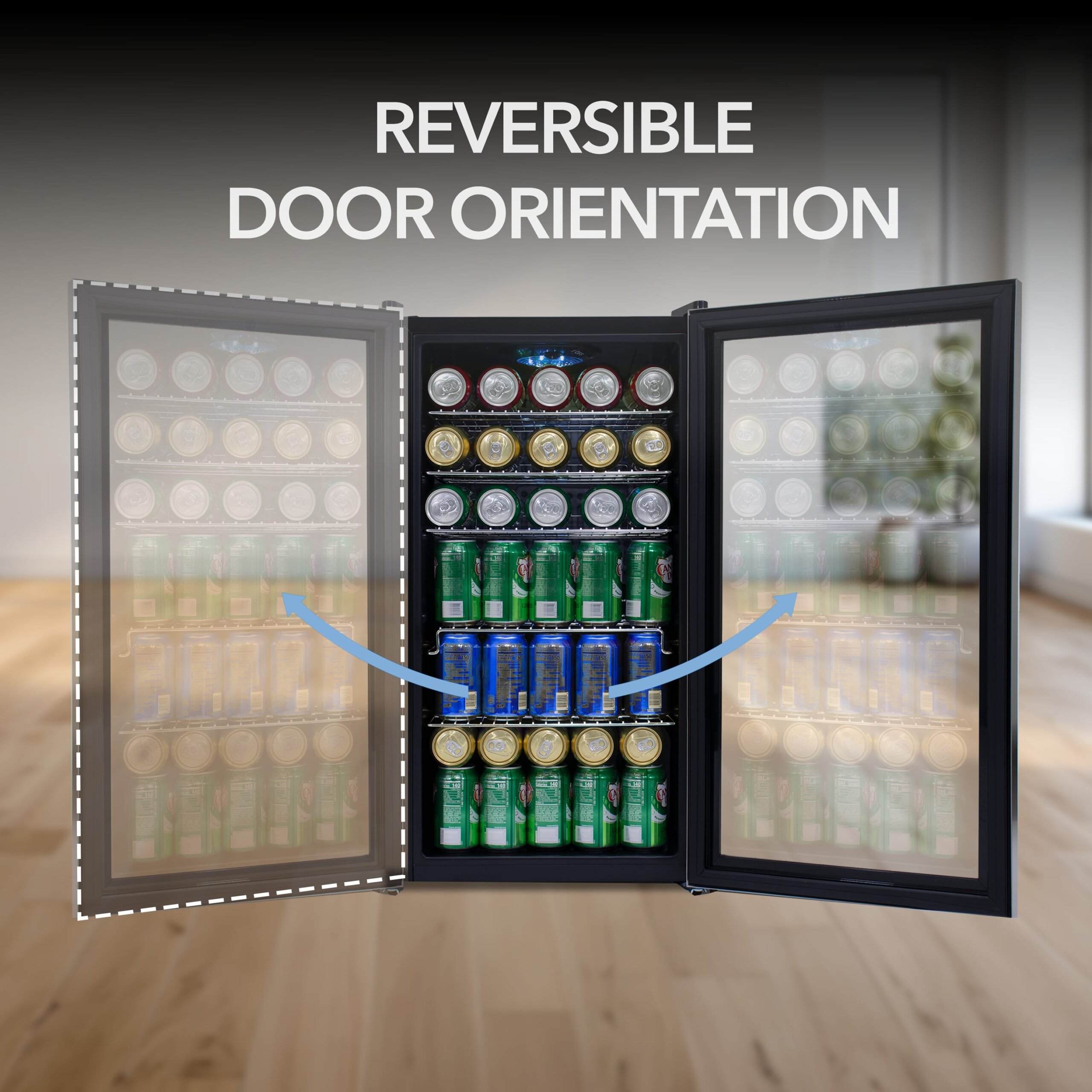 Whynter 127 Cans (12 oz.) Freestanding Beverage Refrigerator - View 3 | Fridge.com