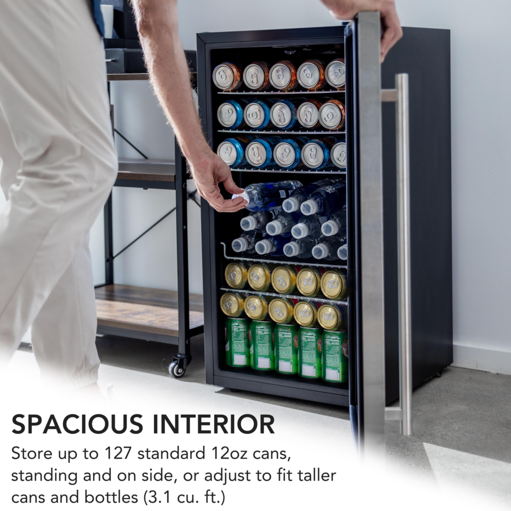 Whynter 127 Cans (12 oz.) Freestanding Beverage Refrigerator - View 5 | Fridge.com