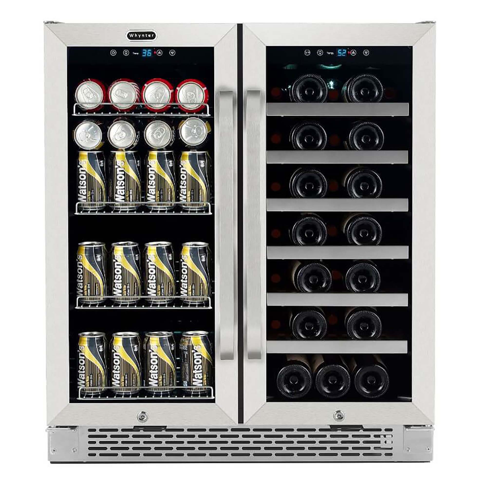 Whynter 30'' Width 33 Bottle And 112 Can Dual Zone Built-In Wine & Beverage Refrigerator - View 2 | Fridge.com