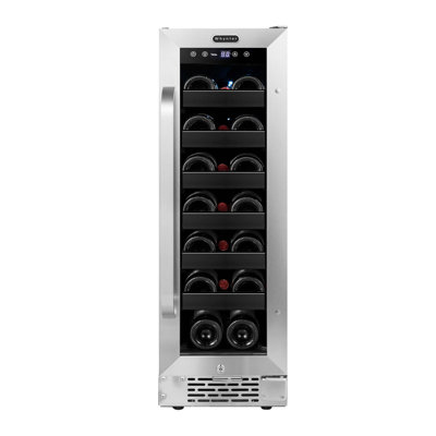 Whynter 12'' width 20 Bottle Single Zone Built-In Wine Refrigerator | Fridge.com