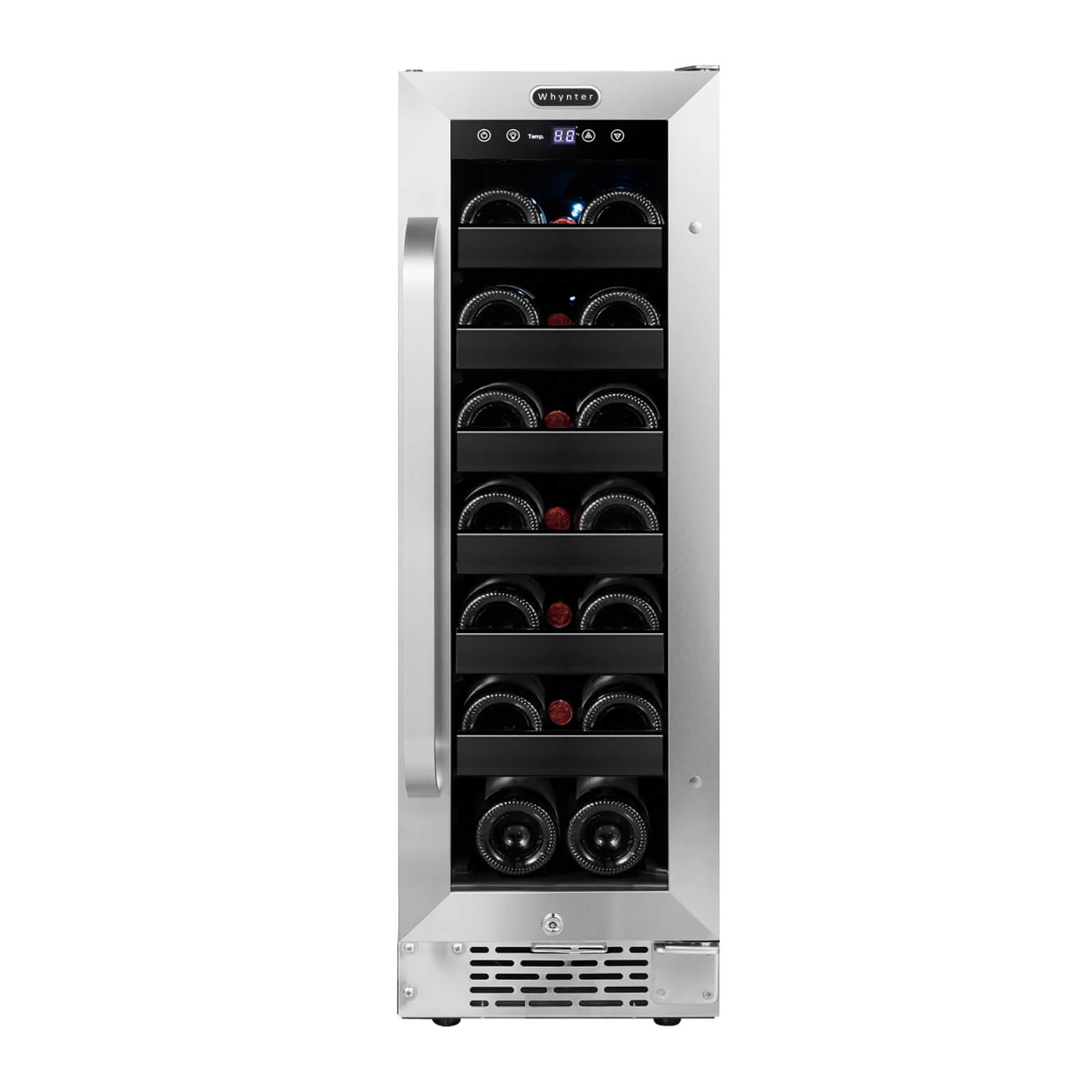 Whynter 12'' width 20 Bottle Single Zone Built-In Wine Refrigerator — FIN-0015944 | Fridge.com