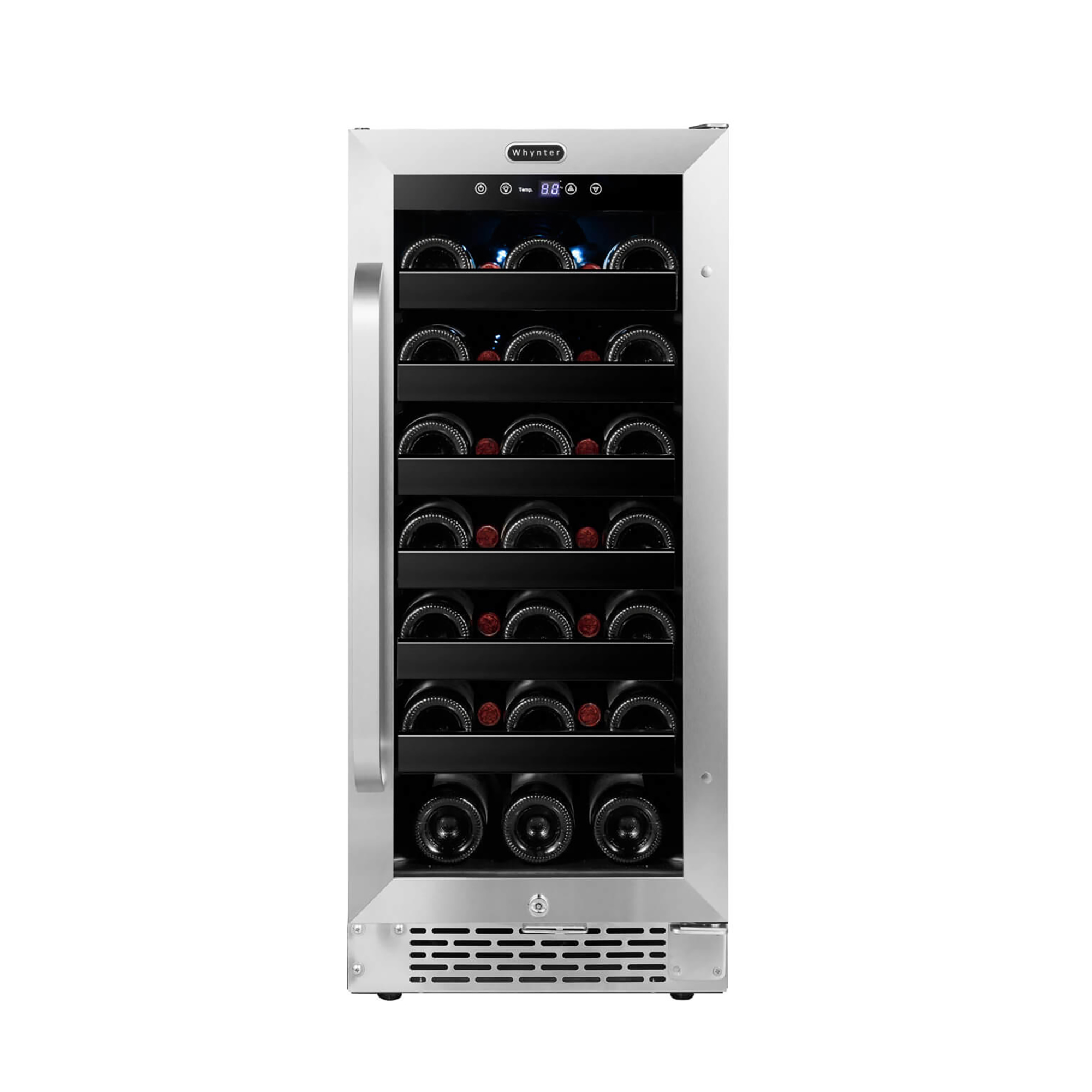 Whynter 15'' Width 33 Bottle Single Zone Built-In Wine Refrigerator - View 2 | Fridge.com