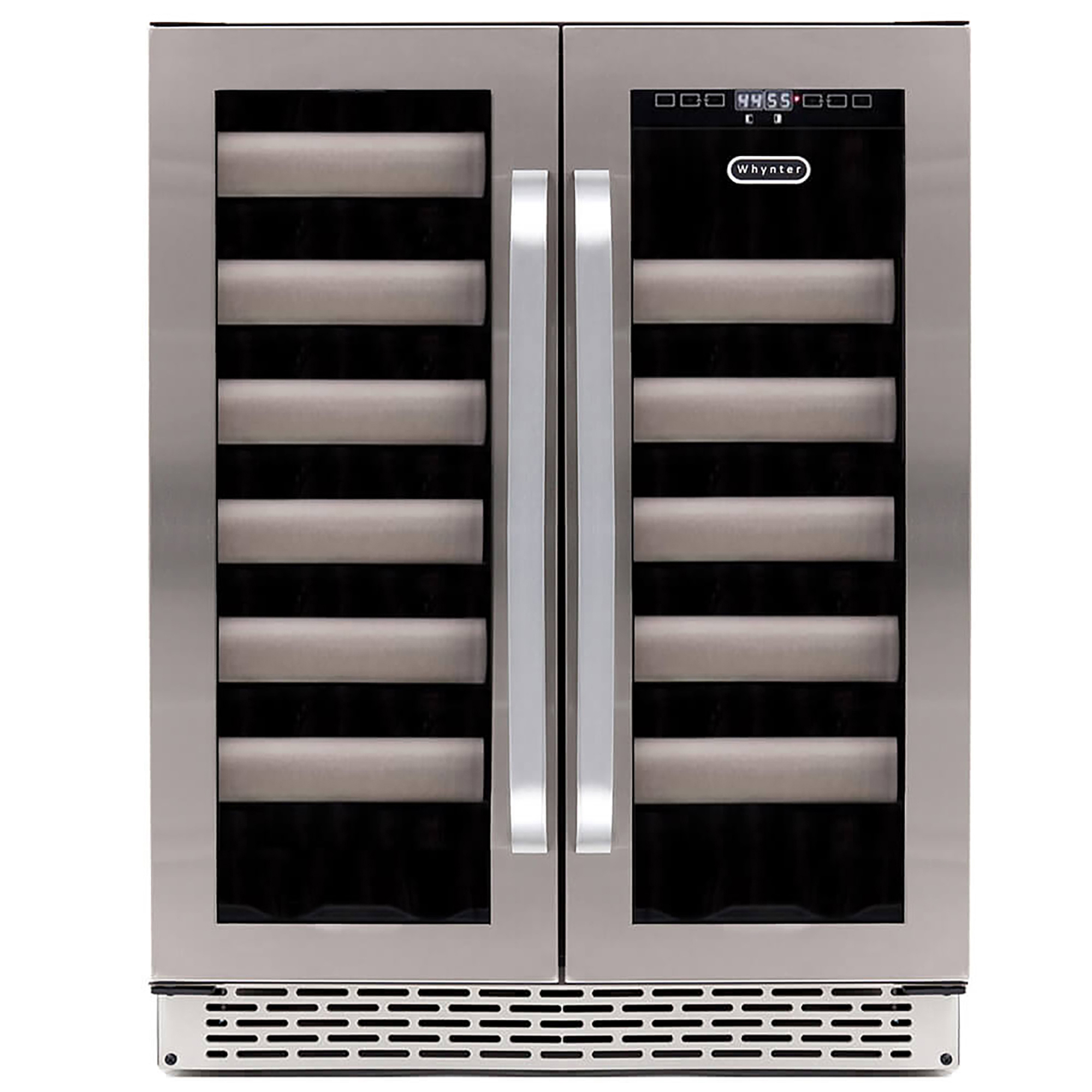 Whynter Elite 24'' Width 40 Bottle Dual Zone Wine Refrigerator With Seamless Stainless Steel Door - View 2 | Fridge.com