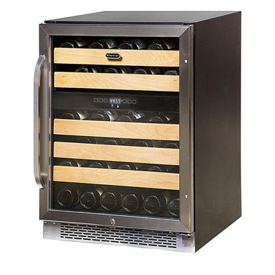 Whynter 24'' width 46 Bottle Dual Zone Built-In Wine Refrigerator | Fridge.com