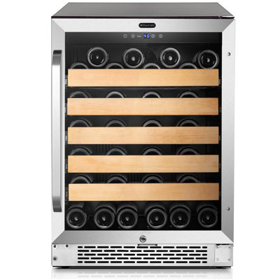 Whynter 24'' width 54 Bottle Single Zone Built-In Wine Refrigerator | Fridge.com