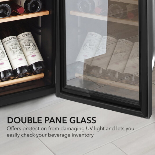 Whynter 34 Bottle Freestanding Wine Refrigerator With Display Shelf And Digital Control - View 5 | Fridge.com