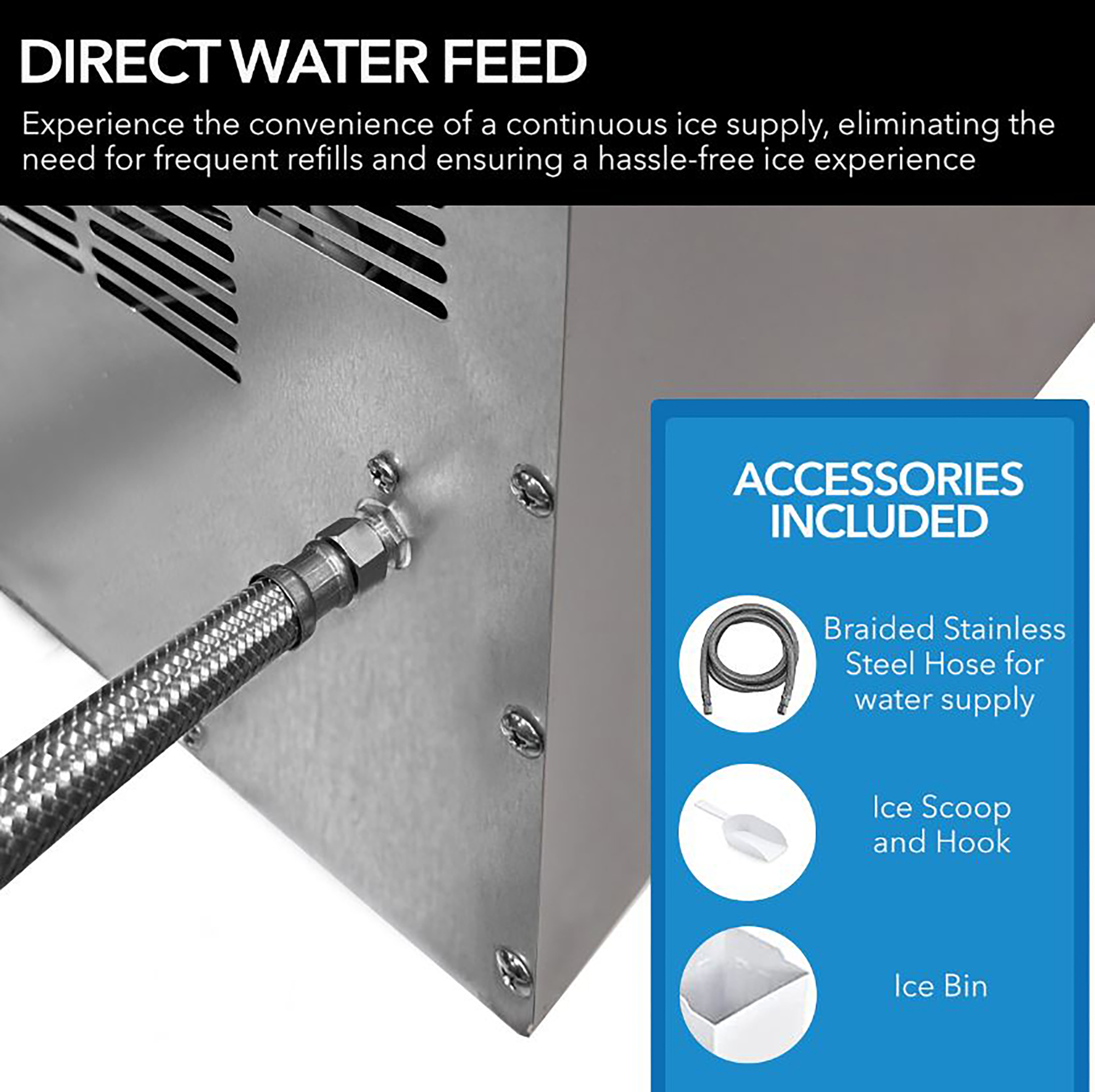Whynter 14" Width Marine Ice Maker 23 lb Daily Output - View 6 | Fridge.com