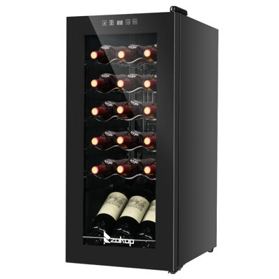 Winado Single Zone 13.8'' Freestanding 18 Bottle Wine & Beverage Refrigerator | Fridge.com