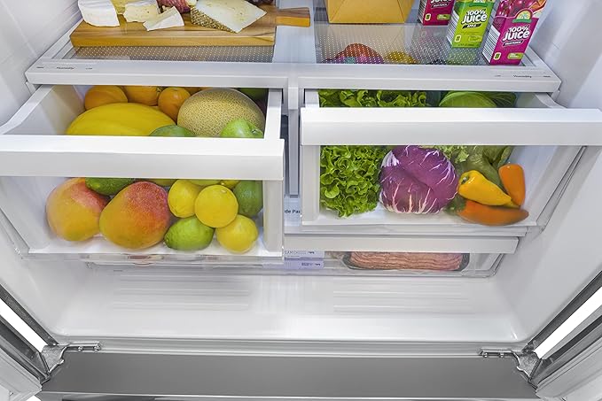Winia French Door Bottom Mount Refrigerator 26 cu ft Stainless Steel - View 2 | Fridge.com