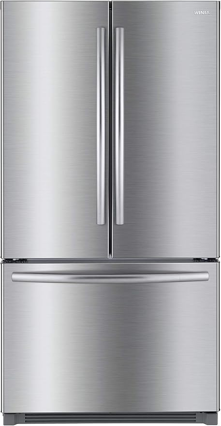 Winia WRFS26ABTD French Door Non-Dispenser Refrigerator, 26.1 Cu.Ft, Stainless Steel | Fridge.com