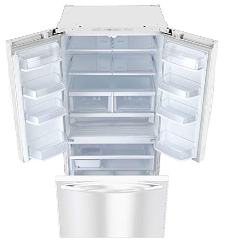 Winia WRFS26ABWD French Door Non-Dispenser Refrigerator, 26.1 cu.ft, White - View 3 | Fridge.com