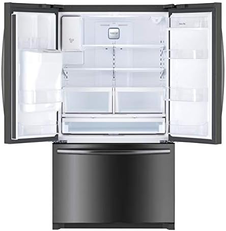 Winia WRFS26SUJE 25.5 cu. ft. French Door Dispenser Refrigerator With A Dual Ice Maker - Black Stainless Steel - View 5 | Fridge.com