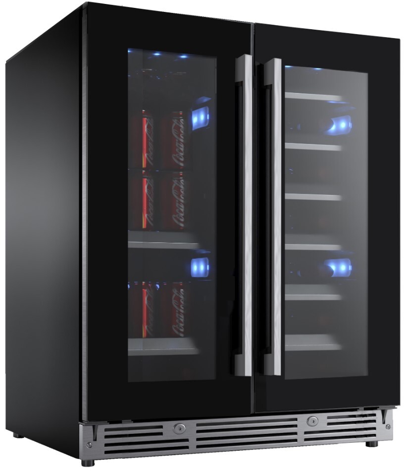 30" Beverage/Wine Double Door — XO Appliance, model XOU30BWDDGB