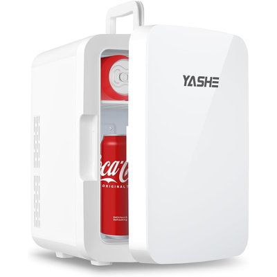 YASHE Mini Fridge, 10 Liter/12 Cans Skincare Fridge for Bedroom, 110V AC/ 12V DC Thermoelectric Cooler and Warmer Small Refrigerators for Drink, Offic | Fridge.com