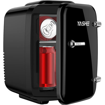 Yashe Mini Fridge, 4 Liter/6 Cans Small Refrigerator For Skincare, 110v Ac/ 12v Dc Thermoelectric Cooler And Warmer For Bedroom, Office, Dorm, Car - View 1 | Fridge.com