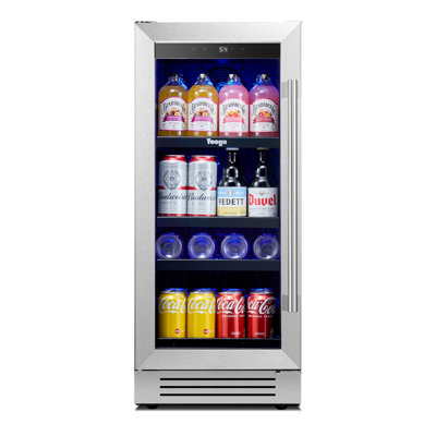 Yeego 15" Built-in Beverage Fridge 80 Cans Beer Drink Refrigerator Cooler | Fridge.com