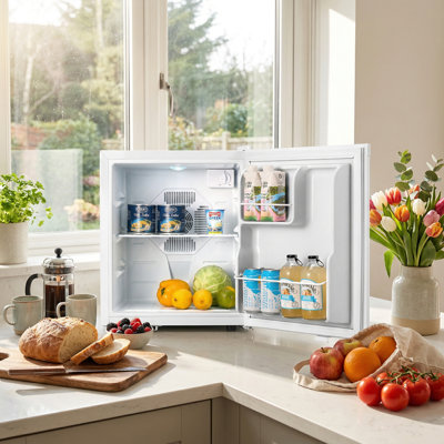 Compact 1.34 Cu Ft Mini Fridge with 7-Stage Temp Control & LED Light  Quiet 38dB, Energy-Efficient for Dorms, Offices & Bedrooms | Fridge.com