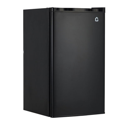 Portable Fridge with Freezer, 3.2 Cu. Ft. Compact Refrigerator, Reversible Door, 7 Temp Settings, Removable Shelves, Black | Fridge.com