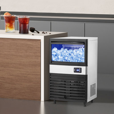 Commercial Ice Maker Machine 150LBS/24h with 26LBS Storage, Freestanding Ice Makers for Home Bar Restaurant Caf, Stainless Steel Ice Cube Maker Machi | Fridge.com